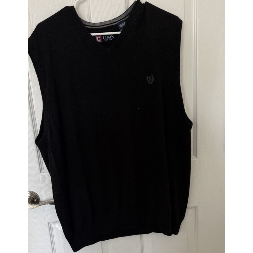 Chaps Men's Navy Blue Sleeveless Vest Navy Blue Size XL